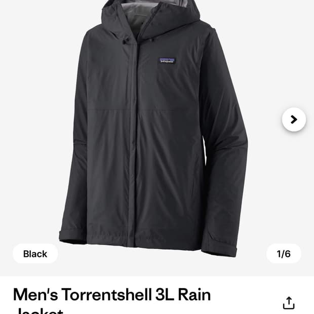 파타고니아 정품 토렌쉘 3L 레인자켓 새제품