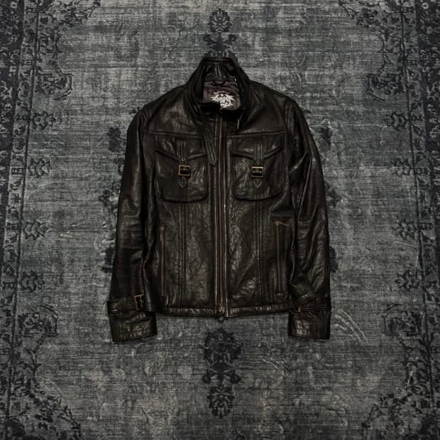 Tornado Mart Goat Skin Leather Jacket