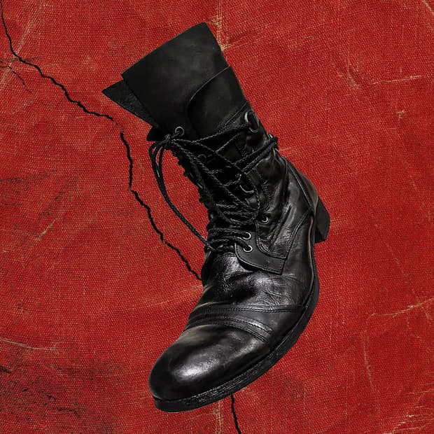 Whoop de doo 00s 훕데두 헤비 레이어드 컴벳 부츠 270