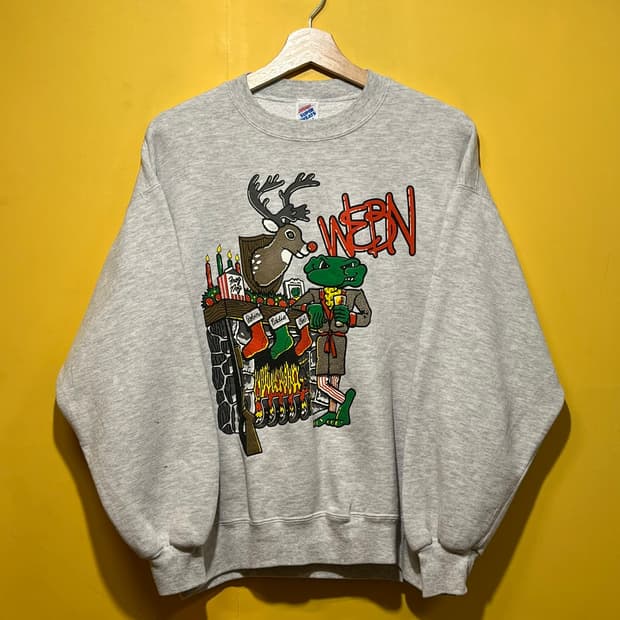 90s [L] USA 빈티지 크리스마스 그래픽 스웻셔츠