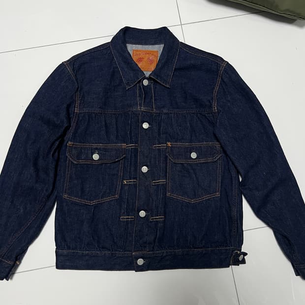 택포30) 풀카운트 2102ss 슈퍼스무스 2세대 데님자켓 38