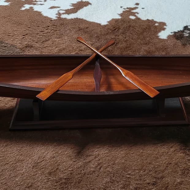 미국 오르비스 카누 나무 오브제(100*17*12)