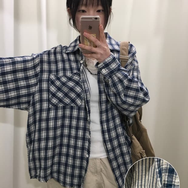 natural check shirt