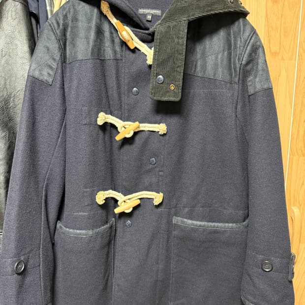 엔지니어드가먼츠 숏 더플 코트 네이비 XS