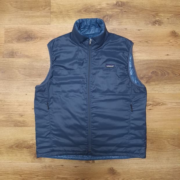 빈티지 파타고니아 퍼프볼 마이크로퍼프 베스트 다크블루L
