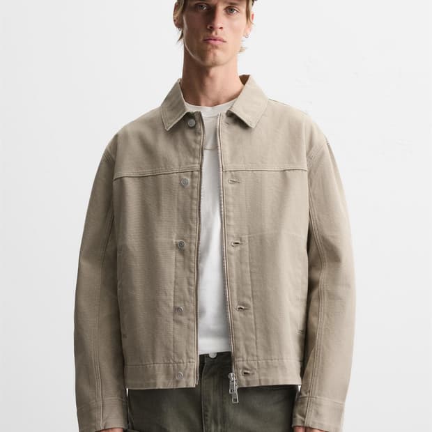 자라 워시드 자켓 s zara washed jacket s
