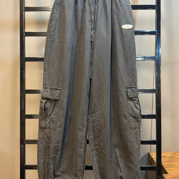 [ONE SIZE(밴딩)] 스컬프터 차콜 카고 이지 팬츠 3.0