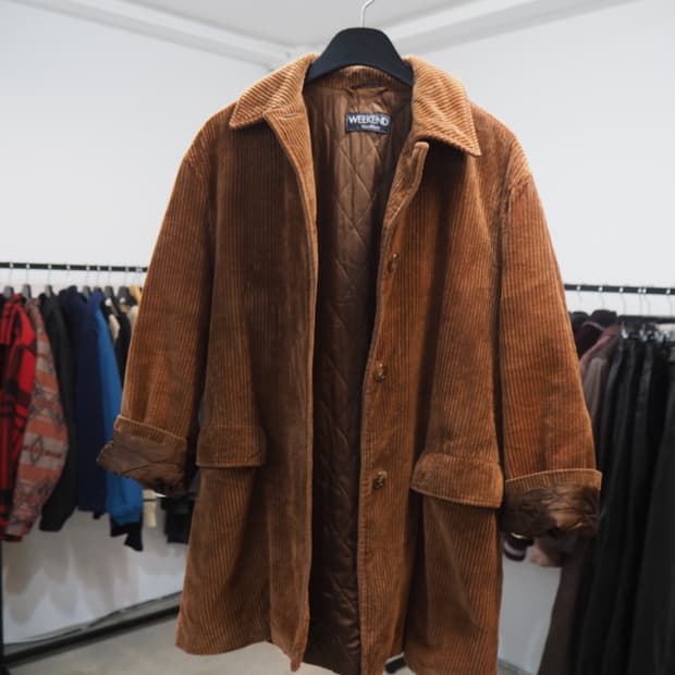 90's WEEKEND by Max Mara corduroy coat 