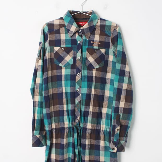 타미힐피거 우먼 체크셔츠