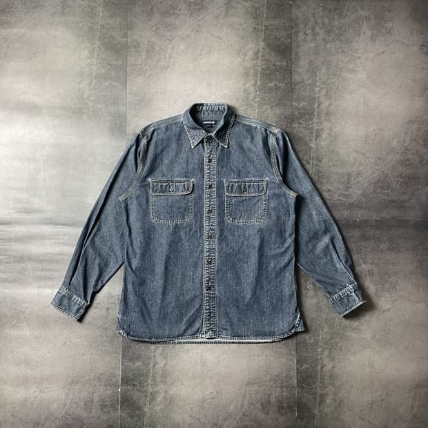 LANDS' END 빈티지 코튼 데님 셔츠 A00629