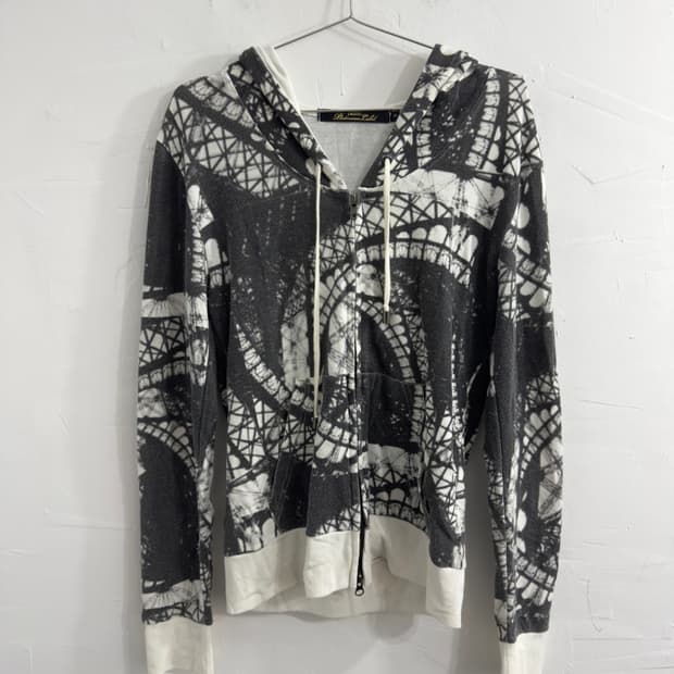 lagust pattern hood zipup