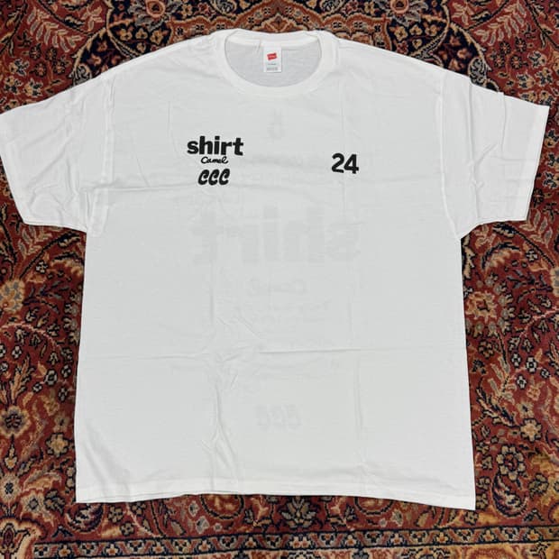 (XL) 카멜 헤인즈 camel hanes 화이트 티셔츠 새상품