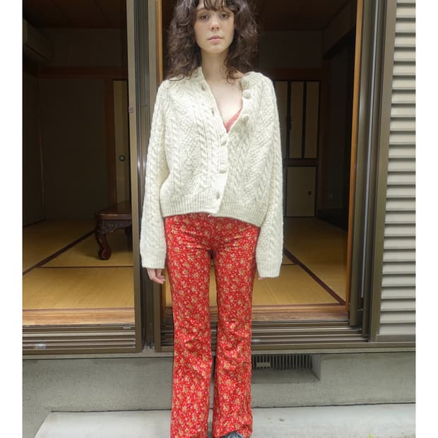 Nuuanu 누아누 Abelia pants tomato 3