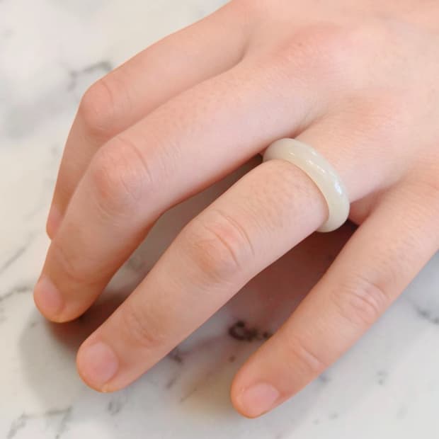 3.5mm 춘천옥 옥반지