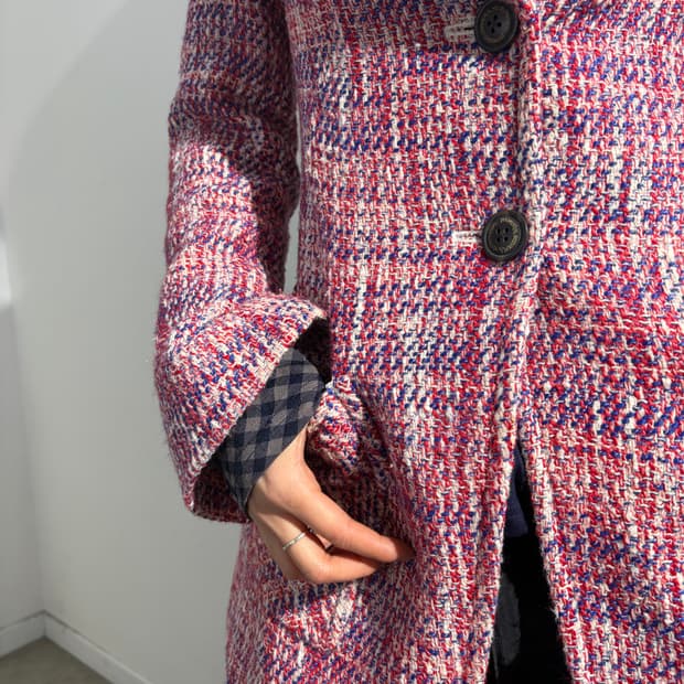 비비안 웨스트우드 트위드 코트 자켓