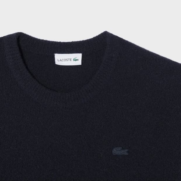 미개봉)동일라코스테 부클 울캐시미어 니트100-네이비