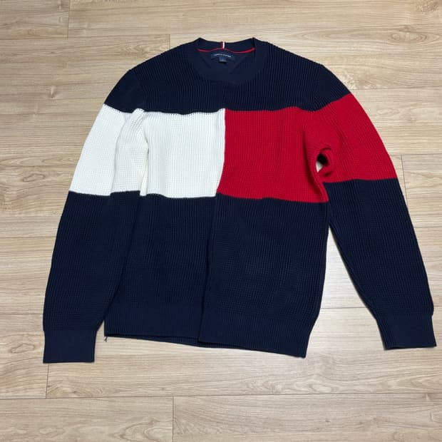 [M] 타미힐피거 빅로고 니트