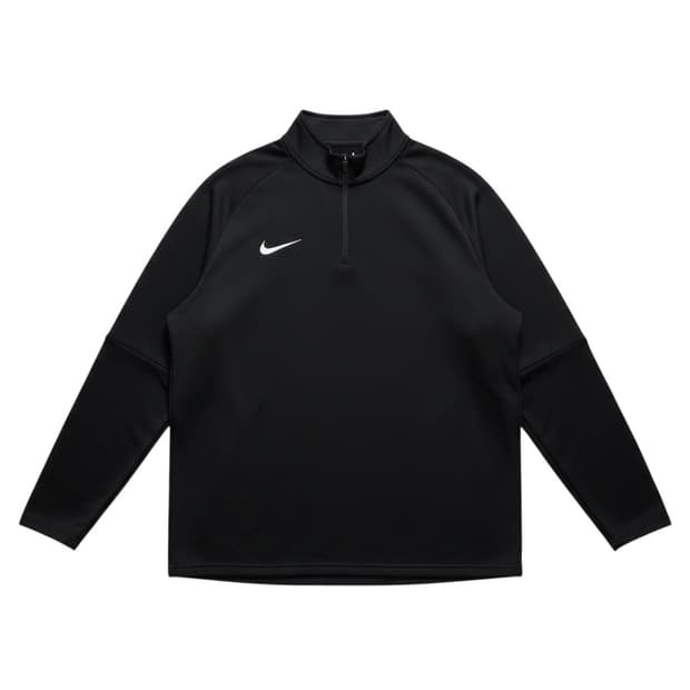 (XL) 나이키 트레이닝 드라이핏 하프집 롱슬리브 블랙