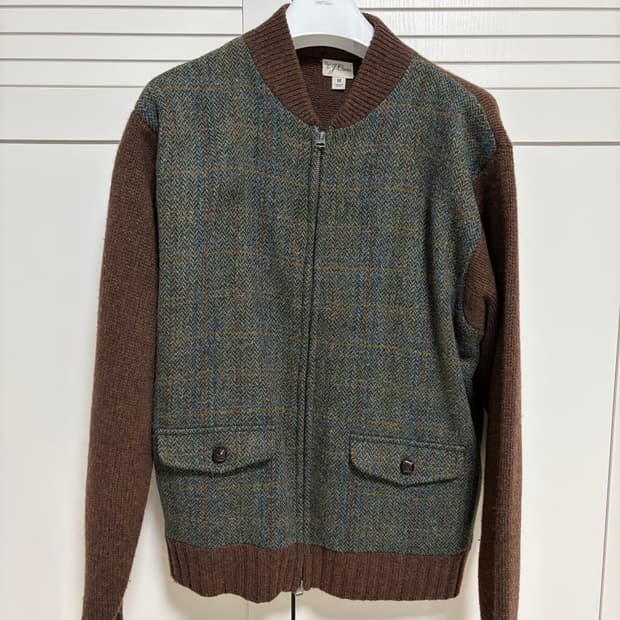 jcrew 울100% 집업 가디건