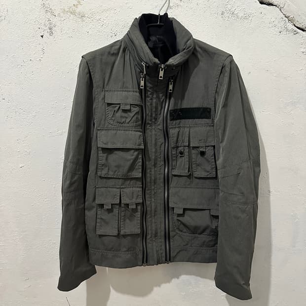 솔리드옴므 유틸리티 멀티포켓 필드 자켓