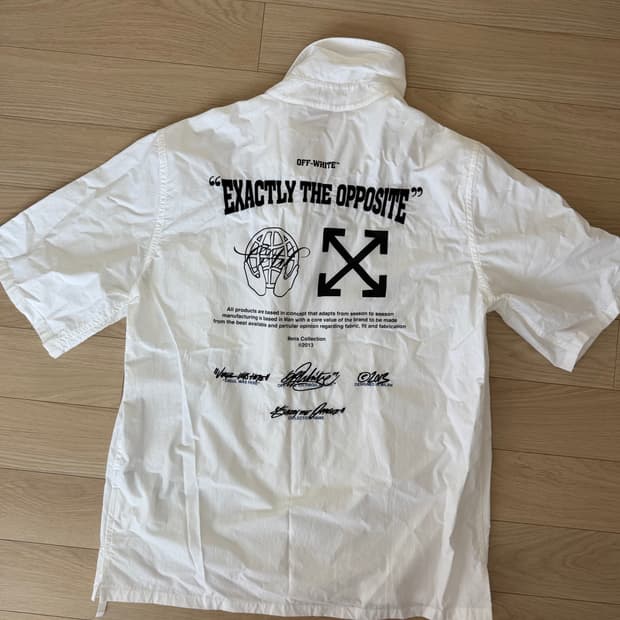 오프화이트 EXACT OPP HOLIDAY SHIRT WHITE 23PO