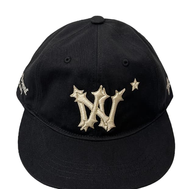 아오이로 6 패널 히카리 A/N 피티드 캡 블랙 1사이즈