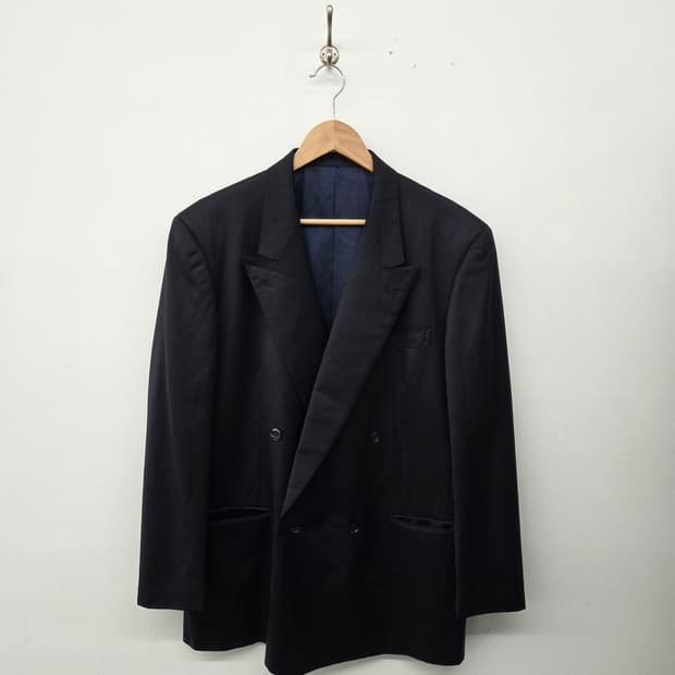 dunhill 던힐 블랙 더블 버튼 정장 자켓 남XL