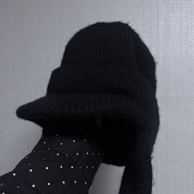 넘버나인 08aw 이어플랩 니트캡 