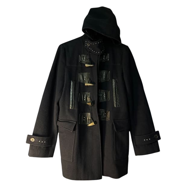 다이어트 부처 슬림 스킨 더플 스터드 코트