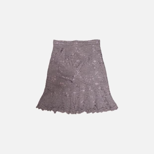 Vintage Flower Pattern Lace Skirt