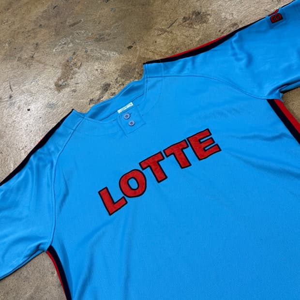 [105] 롯데 자이언츠 야구 유니폼 하늘색 b17