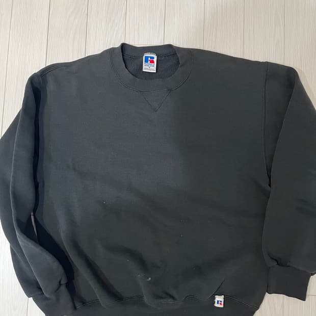 빈티지 러셀 스웻셔츠 블랙 M made in USA 