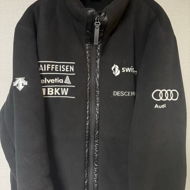 데상트 스키팀 헤비 후리스 xxl