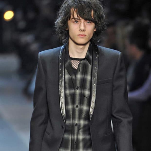 생로랑 13FW 플란넬 셔츠