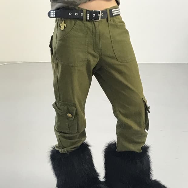 Jpn Y2k Military Cargo Pants – S