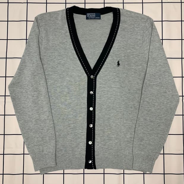 여성 폴로 랄프로렌 그레이 가디건