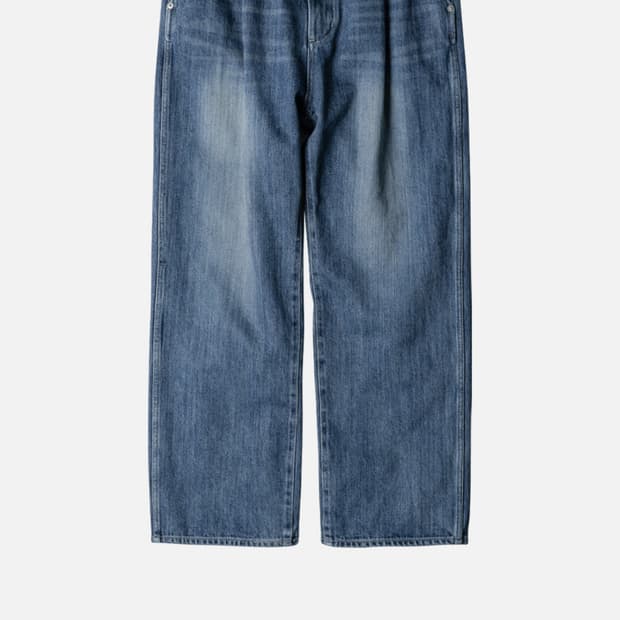 러프사이드 24SS Drape Denim Light Blue
