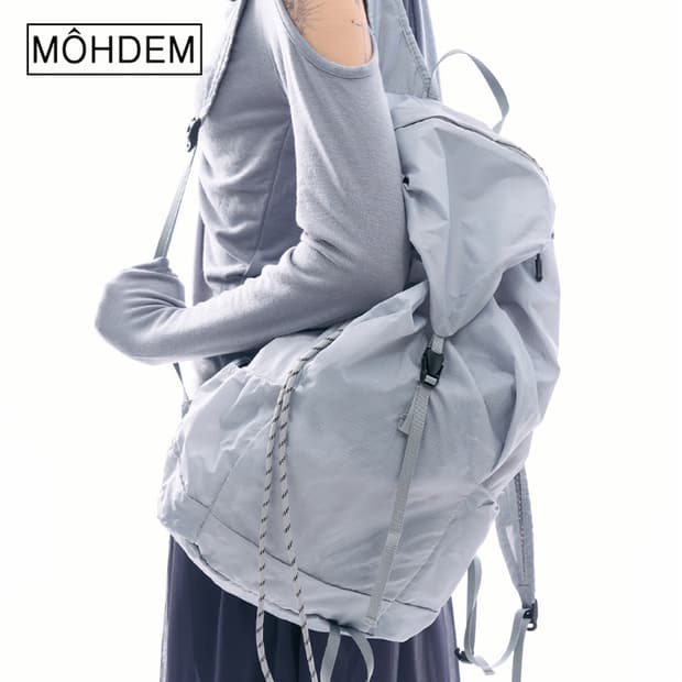 [Unisex] 마운틴 나일론 메쉬 스트링 백팩 대용량 배낭