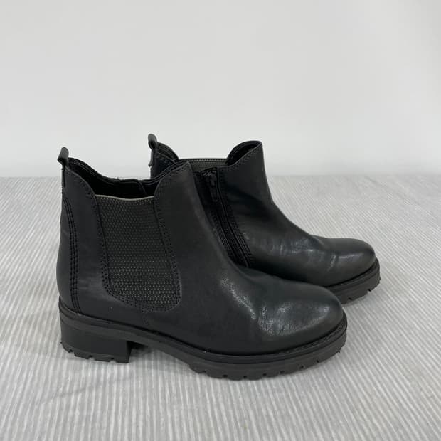 685) Gabor 가버 컴포트 레더 앵클 부츠 240mm