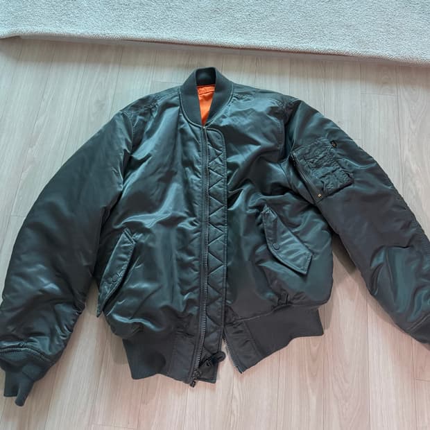 알파인더스트리 ma-1 건메탈 L