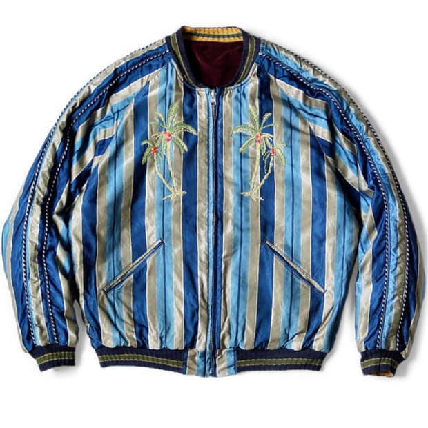 캐피탈 IDG 레이온 스트라이프 수베니어 재킷