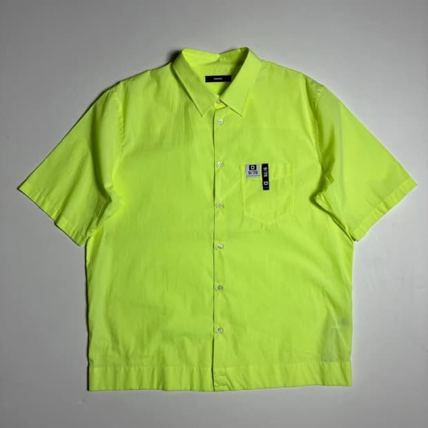 디젤 DIESEL S-FRY-FLUO 네온 반팔 셔츠 R1372