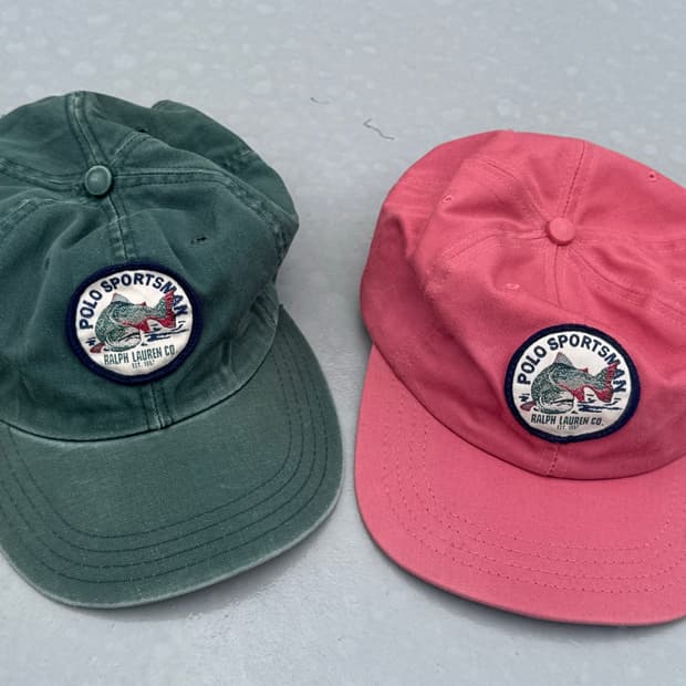 폴로 랄프로렌 90s usa 스포츠맨 피쉬 볼캡 핑크
