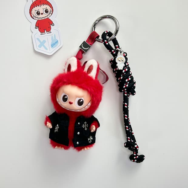 ❤️라부부 내 마음속 비밀번호 “X” — red 커스텀 미니키링