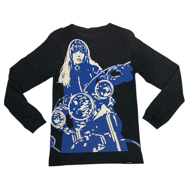 히스테릭 글래머 아카이브 바이커걸 롱슬리브 티셔츠