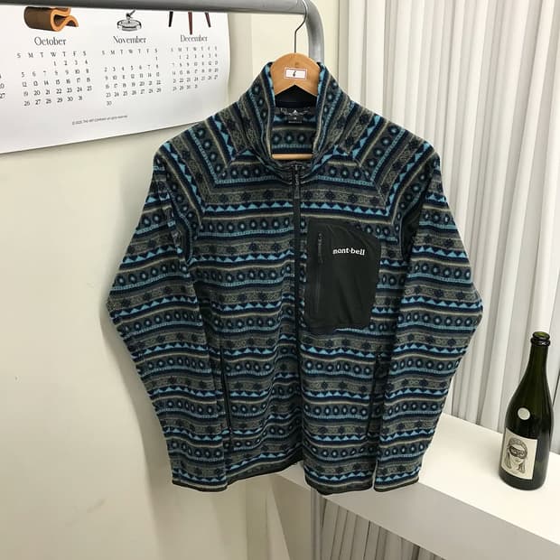 몽벨 페어아일 노르딕 패턴 후리스 자켓