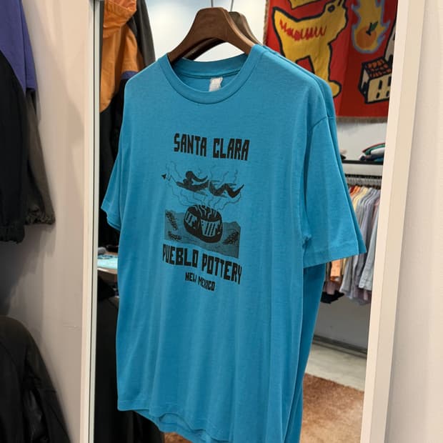 80-90s Vtg 빈티지 SANTA CLARA 반팔 티셔츠 (USA)