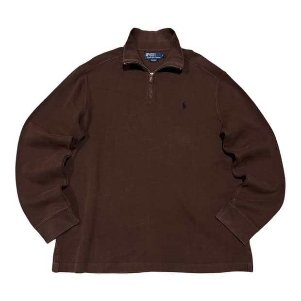폴로 랄프로렌 하프집업 니트 초코브라운