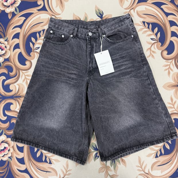 (L)트릴리온 Trillion 흑청 버뮤다 팬츠