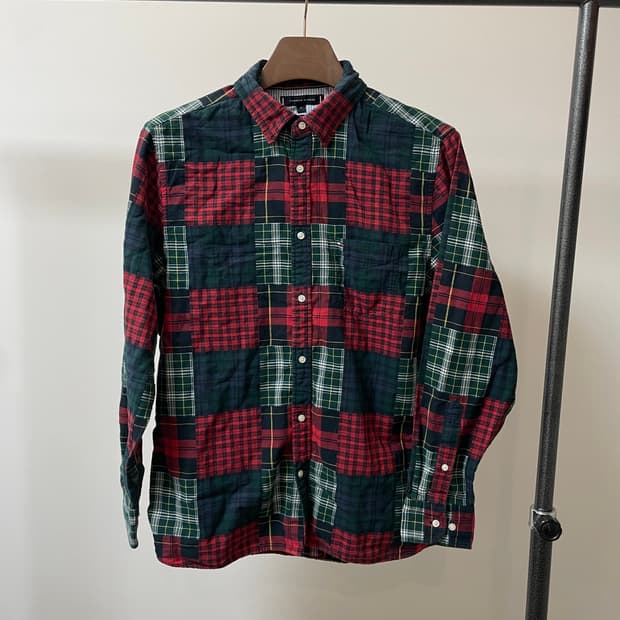 (M) 타미힐피거 레귤러핏 마드라스 체크 셔츠